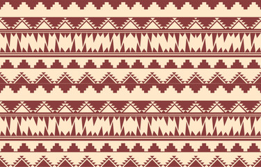 Ethnic abstract ikat art. Aztec ornament print. geometric ethnic pattern seamless  color oriental.  Design for background ,curtain, carpet, wallpaper, clothing, wrapping, Batik, vector illustration.