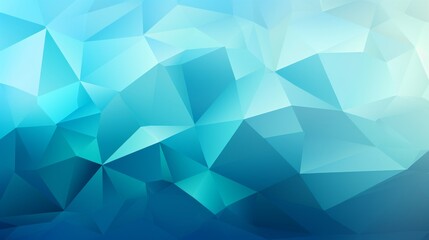 Abstract Low Poly Turquoise Background AI Generated