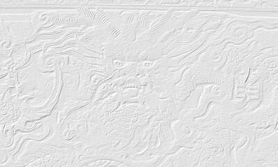 embossed image of dragon