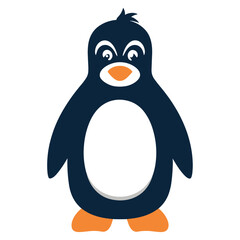 Minimal Penguin Flat vector illustration, Penguin vector illustration