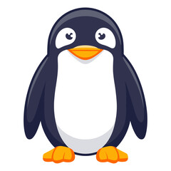 Minimal Penguin Flat vector illustration, Penguin vector illustration