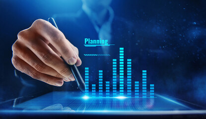 business planning analytics and forecasting concept