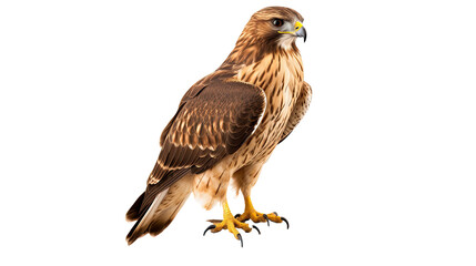 Buteo bird isolated on a transparent background