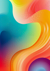 Abstract colorful background. Liquids mixing together