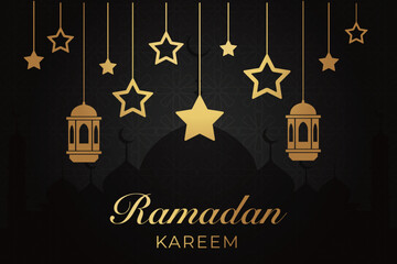 Fototapeta premium Ramadhan background, Eid al-Fitr background, Islamic new year background greeting card