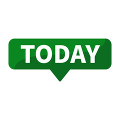 Today Green Rectangle Shape For Announcement Information Promotion Business Marketing Schedule Social Media
