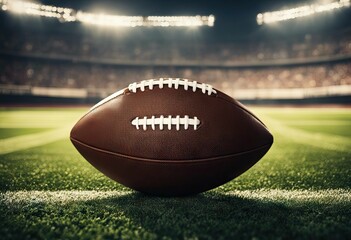 Obraz premium Professional american football stadium stock photoAmerican Football Sport American Football Field Stadium Backgrounds