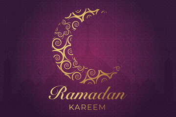 Ramadhan background, Eid al-Fitr background, Islamic new year background greeting card