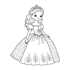 Little Princess Coloring page for kids