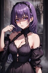 Beautiful anime girl illustration