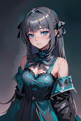 Beautiful anime girl illustration