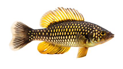 Diodontidae fish isolated on transparent background