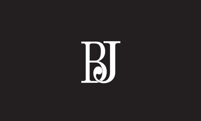 BJ, JB, J, B Abstract Letters Logo Monogram	