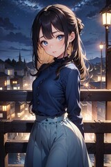 Beautiful anime girl illustration