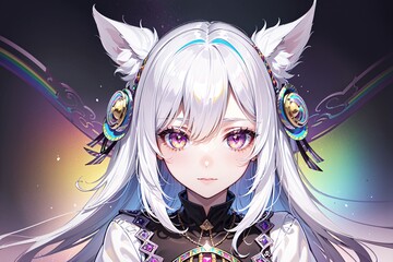 Beautiful anime girl illustration