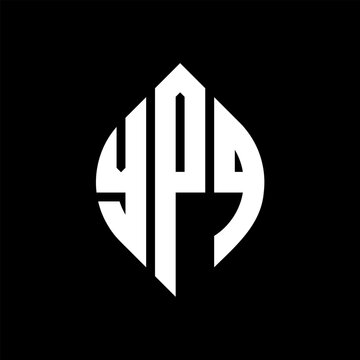 YPQ circle letter logo design with circle and ellipse shape. YPQ ellipse letters with typographic style. The three initials form a circle logo. YPQ circle emblem abstract monogram letter mark vector.