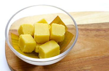 Mung bean cake. Thai Desserts.