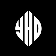 YXO circle letter logo design with circle and ellipse shape. YXO ellipse letters with typographic style. The three initials form a circle logo. YXO circle emblem abstract monogram letter mark vector.