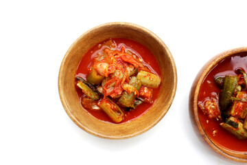 Kimchi korea food, cucumber kimchi