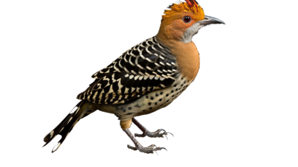 Eutriorchis bird isolated on a transparent background