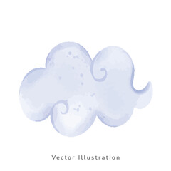 watercolor Chinese cloud