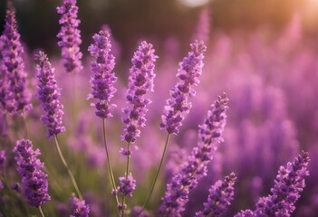 Obraz premium Lavender Flowers On Pink Background stock photoLavender Plant Lavender Color Flower Backgrounds