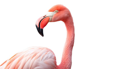 Flamingo isolated on a transparent background