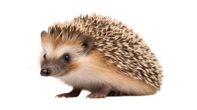 Hedgehog isolated on a transparent background