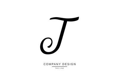 TJ, JT, Abstract Letters Logo Monogram