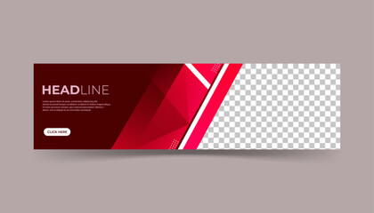 Banner background template,colorful,red gradation and pink, pattern, abstract 