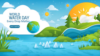 world water day background