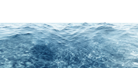 Sea water surface cut out