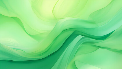 Abstract background with waves. Pastel green curve wallpaper. 