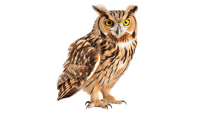 Fototapeta premium Owl isolated on a transparent background