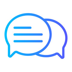 dialog gradient icon