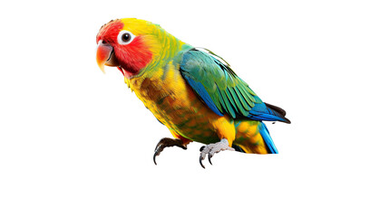 Salvadoris Fig Parrot isolated on a transparent background