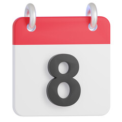 3D 8th date illustration