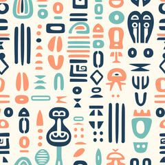 Cute Totem pattern and wallpaper