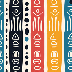 Fototapeta premium Totem pattern