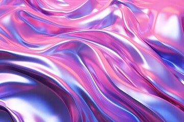 Obraz premium Melty metal texture with waves, liquid metallic silk wavy design. Abstract background with melty metallics.