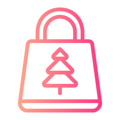 shopping bag gradient icon