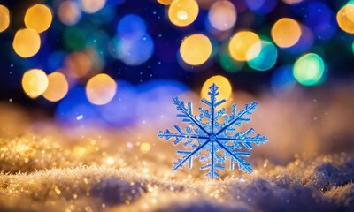 Fototapeta na wymiar christmas tree and snowflakes
