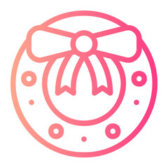 wreath gradient icon