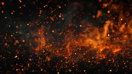 Fototapeta premium Blurry Orange and Black Background - Abstract Colorful Background for Graphic Design and Web Projects