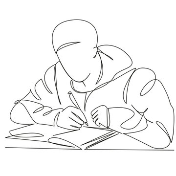 recommend clip art: male writer poet