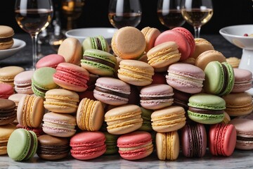 Pile of macarons
