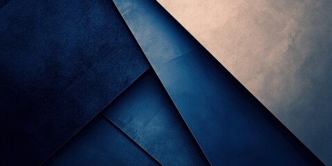 Overlapping textured papers in shades of navy and beige, great for a sleek and modern graphic...