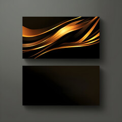 Business Card, Black and Gold