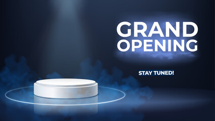 A Stage Illuminated for the Future. Lights, Camera, Mystery! A Spotlight Shines on the Next Big Thing! Get ready for the future with our sleek and modern Coming Soon design.