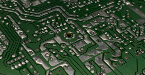 electronic printed circuit, soldering side
